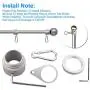 BonyTek 2 Pack Aluminum Alloy Flag Pole Rings, 360 Degree Rotating Flagpole Flag Mounting Rings Spinning Flag Pole Kit with Carabiner for 0.75-1.02Inch Diameter Flagpole (Silver)