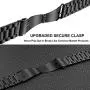 Band Sets for Samsung Galaxy Watch 46mm / Galaxy Watch 3 45mm / Gear S3, TRUMiRR 22mm Solid Stainless Steel Metal + Mesh Loop Strap Quick Release Watchband Replacement for TicWatch Pro 3, Fossil Mens Gen 4 Explorist