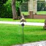 Star Solar Lights Outdoor Garden - Crackle Glass Globe Metal Garden Stakes Lights Waterproof Solar Decorative Lights for Patio, Lawn, Pathway, Yard (1 Pack)