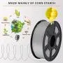 SUNLU PLA 3D Printer Filament, PLA Filament 1.75mm Dimensional Accuracy +/- 0.02 mm, 1 KG Spool, PLA Gray SUNLU PLA 3D Printer Filament, PLA Filament 1.75mm Dimensional Accuracy +/- 0.02 mm, 1 KG Spool, PLA Gray