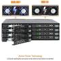 ICY DOCK ToughArmor MB998IP-B Rugged Full Metal 8 Bay 2.5'' SAS/SATA SSD&HDD (7mm) Backplane Cage for External 5.25'' Bay