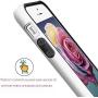 EXSEK iPhone 5/5S SE(2016) Case, Hybrid Ultra Slim 3 Color Case Shockproof [Anti-Slip] [Extra Front Raised Lip] Scratch Resistant Soft Gel Bumper Rugged Case for iPhone 5/5S (Black + White)