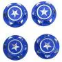 Vbest life Aluminium Alloy Hex Wheel Mount Nuts, 4pcs Metal 17mm Hex Wheel Nut RC Spare Part Replacement Compatible with X-MAXX Summit Traxxas RC Car(Mazarine)