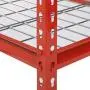Muscle Rack UR184872-R 5-Shelf Steel Shelving Unit, 48'' Width x 72'' Height x 18'' Length, Red Muscle Rack UR184872-R 5-Shelf Steel Shelving Unit, 48'' Width x 72'' Height x 18'' Length, Red