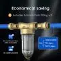 Waterdrop PFK Whole House Sediment Water Filter, Spin Down Sediment Water Filter, 50-Micron, 1'' MNPT + 3/4'' FNPT, BPA Free, Heavy Duty 316L Molybdenum Alloy Build Waterdrop PFK Whole House Sediment Water Filter, Spin Down Sediment Water Filter, 50-Micron, 1'' MNPT + 3/4'' FNPT, BPA Free, Heavy Duty 316L Molybdenum Alloy Build