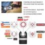 Adust 50 Wood Oscillating Multi Tools Saw Blades, Multitool Accessories for Wood/Plastic/Soft Metal Cutting Fit Dewalt Tools Bosch Ridgid Milwaukee Rockwell Power Oscillating Tool Adust 50 Wood Oscillating Multi Tools Saw Blades, Multitool Accessories for Wood/Plastic/Soft Metal Cutting Fit Dewalt Tools Bosch Ridgid Milwaukee Rockwell Power Oscillating Tool