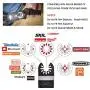 Adust 50 Wood Oscillating Multi Tools Saw Blades, Multitool Accessories for Wood/Plastic/Soft Metal Cutting Fit Dewalt Tools Bosch Ridgid Milwaukee Rockwell Power Oscillating Tool