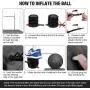 Trideer Exercise Ball (45-85cm) Extra Thick Yoga Ball Chair, Heavy Duty Stability Ball Supports 2200lbs, Birthing Ball with Quick Pump (Office & Home & Gym)
