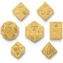 TitanShield Solid Gold Polyhedral Dungeons and Dragons D&D Metal 7-Dice Set TitanShield Solid Gold Polyhedral Dungeons and Dragons D&D Metal 7-Dice Set
