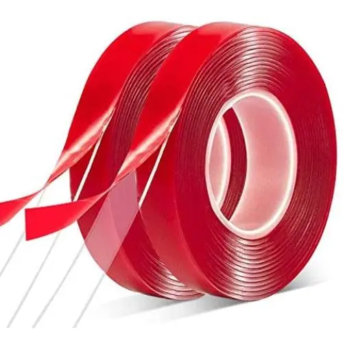 Double Sided Tape 2 Pack Heavy Duty - 3/4''10 Acrylic Clear Strong Adhesive Waterproof Removable Double Sided Mounting Tape for Carpet Fix, Home Office Wall Decor, DIY Crafts, Car Glass Decor Double Sided Tape 2 Pack Heavy Duty - 3/4''10 Acrylic Clear Strong Adhesive Waterproof Removable Double Sided Mounting Tape for Carpet Fix, Home Office Wall Decor, DIY Crafts, Car Glass Decor