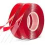 Double Sided Tape 2 Pack Heavy Duty - 3/4''10 Acrylic Clear Strong Adhesive Waterproof Removable Double Sided Mounting Tape for Carpet Fix, Home Office Wall Decor, DIY Crafts, Car Glass Decor Double Sided Tape 2 Pack Heavy Duty - 3/4''10 Acrylic Clear Strong Adhesive Waterproof Removable Double Sided Mounting Tape for Carpet Fix, Home Office Wall Decor, DIY Crafts, Car Glass Decor