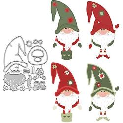 Christmas Santa Claus Metal Cutting Die Cuts, DIY Crafts Santa Paper Cards Cutting Dies Cut Stencils for DIY Embossing Card Making Book Tags Decorative Paper Dies Scrapbooking