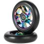 100mm Scooter Wheels - Pro Scooter Wheels 100mm Pair - Neo Oil Slick 100mm Metal Scooter Wheels Replacement - Pro Scooter Wheels 100mm - Bearings Installed - Scooter Wheels for Kids