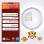 OSTWIN 12 Inch LED Flush Mount Ceiling Light, Dimmable Round Light Fixture, Brushed Nickel Finish, Plastic Shade, 15 Watts (100W Eq.), 1050 Lm, 5000K (Daylight), ETL and Energy Star Listed