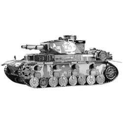 Piececool 3D Metal Model Kits-German IV Tank, DIY 3D Metal Puzzle for Adults-Metal Military Kit, Great Birthday Gifts