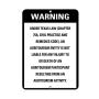 Aluminum Vertical Metal Sign Multiple Sizes an Agritourism Entity is Not Liable for Any Injury Death State Right Law with Border Weatherproof Street 12x18Inches