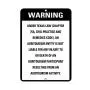 Aluminum Vertical Metal Sign Multiple Sizes an Agritourism Entity is Not Liable for Any Injury Death State Right Law with Border Weatherproof Street 12x18Inches