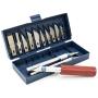 Bastex 16 Piece Hobby Craft Knife Set. Great Beginner set - Includes 3 Different Handles and 13 Blades. Great for scrapbooking, sculptures and Other Arts and Crafts