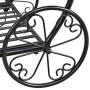 Safstar Metal Plant Stand, Two Tiered Garden Cart Shelf for Indoor Outdoor Home Garden Patio, Parisian Style Flower Pot Holder, Stable and Durable