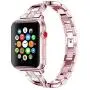 AiiKo Compatible with Apple Watch 38mm 40mm Bands Women,X Link Stainless Steel Metal Bracelet with Bling Rhinestone Jewelry Replacement for Apple Watch Series 4/3/2/1,Rose Pink AiiKo Compatible with Apple Watch 38mm 40mm Bands Women,X Link Stainless Steel Metal Bracelet with Bling Rhinestone Jewelry Replacement for Apple Watch Series 4/3/2/1,Rose Pink