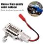 Vbest life RC Metal Winch,Full CNC Metal RC Winch Spare Upgrade Parts Accessories for 1/10 SCX10 Axial Crawler D90(Silver)