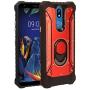 Eaglecell - for LG K40, Harmony 3, Xpression Plus 2 (2019) LM-X420, LG Solo LTE L423DL - Aluminum Metal Hybrid Phone Case with Stand - ZY0 Red