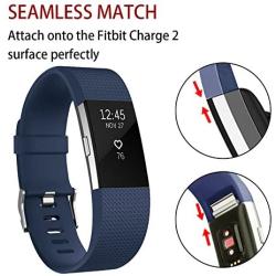 POY Replacement Bands Compatible for Fitbit Charge 2, Classic & Special Edition Adjustable Sport Wristbands