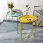 danpinera End Table, Side Table Metal Waterproof Small Coffee Table Sofa Side Table with Round Removable Tray for Living Room Bedroom Balcony and Office (Mint Blue) danpinera End Table, Side Table Metal Waterproof Small Coffee Table Sofa Side Table with Round Removable Tray for Living Room Bedroom Balcony and Office (Mint Blue)