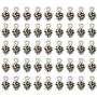 Mystart 100 Pieces Mini Pine Cone Charms Pendants Jewelry Making Findings DIY Accessories (Antique Silver)