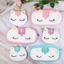 SUBANG 6 Pieces Pencil Case Unicorn Cotton Pencil Bag Soft Pencil Case Makeup Bag Cosmetic Bag