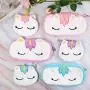 SUBANG 6 Pieces Pencil Case Unicorn Cotton Pencil Bag Soft Pencil Case Makeup Bag Cosmetic Bag
