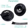 Eletric Car Horn Kit 12V Super Loud High Tone and Low Tone Metal Twin with Black Protective Grill Works on Any 12 Volt Vehicle Horn Including Cars, Trucks, Vans, Motorcycles, Buses, Buses,Boats