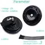 Eletric Car Horn Kit 12V Super Loud High Tone and Low Tone Metal Twin with Black Protective Grill Works on Any 12 Volt Vehicle Horn Including Cars, Trucks, Vans, Motorcycles, Buses, Buses,Boats