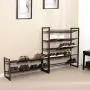 SONGMICS 2-Tier Stackable Metal Shoe Rack Flat & Slant Adjustable Shoe Organizer Shelf for Closet Bedroom & Entryway Bronze ULMR02A SONGMICS 2-Tier Stackable Metal Shoe Rack Flat & Slant Adjustable Shoe Organizer Shelf for Closet Bedroom & Entryway Bronze ULMR02A