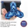 SHASHIBO - The Shape Shifting Box (36 Rare Earth Magnets) STEM/STEAM Fidget Geometric 3D Magnetic Transforming Magnetic Box Magic Cube - Blue Planet