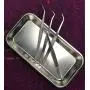 Medical Tray Stainless Steel (3 Pack), Dental Lab Instruments Surgical Metal Trays Bathroom Organizer Medical Tray Stainless Steel (3 Pack), Dental Lab Instruments Surgical Metal Trays Bathroom Organizer