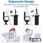 Monitor Stand Riser - 3 Height Adjustable Monitor Stand for Laptop, Computer, iMac, PC, Printer, Desktop Ergonomic Metal Monitor Riser Stand with Mesh Platform for Airflow 2 Pack by HUANUO