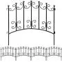 Amagabeli Rustproof Garden Fencing 24inx10ft Decorative Metal Fence Outdoor Folding Landscape Wire Patio Fences Flower Bed Animal Dogs Barrier Border Edge Section Black Decor Picket Panels Fences FC01 Amagabeli Rustproof Garden Fencing 24inx10ft Decorative Metal Fence Outdoor Folding Landscape Wire Patio Fences Flower Bed Animal Dogs Barrier Border Edge Section Black Decor Picket Panels Fences FC01