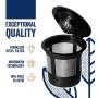 Reusable K Cups For Keurig 2.0 & 1.0 Brewers Universal Fit For Easy To Use Refillable Single Cup Coffee Filters - Eco Friendly Stainless Steel Mesh Filter (Pack of 4)
