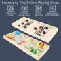 Aliyaduo 2 in 1 Wooden Hockey Game, Desktop Winner Board Game, Table Ice Hockey, Portable Tabletop Board Games Toys for Parent-Child Family Tabletop Game(17.7 x 7.48 x 1.06 Inches) Aliyaduo 2 in 1 Wooden Hockey Game, Desktop Winner Board Game, Table Ice Hockey, Portable Tabletop Board Games Toys for Parent-Child Family Tabletop Game(17.7 x 7.48 x 1.06 Inches)