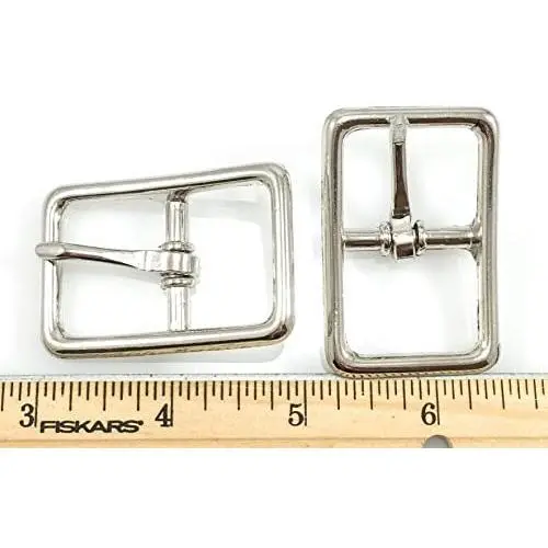 Center BAR Buckle Buckles 1'' Nickel Finish 10 Pieces Center BAR Buckle Buckles 1'' Nickel Finish 10 Pieces