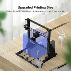 Anet A8 Plus DIY 3D Printer Upgraded from Anet A8, All-Metal Frame, Larger Hotbed Size 300x300mm, Upgraded Over-Current Protection Mainboard, Moveable Operation LCD Display, Adjustable Belts Design