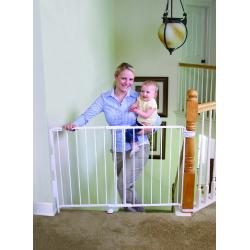 Regalo 2-in-1 Stairway and Hallway Wall Mounted Baby Gate, Bonus Kit, Includes Banister and Wall Mounting Kit