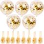 SINKSONS 20 Pieces Gold Confetti Balloons, 12 Inches Party Balloons With Golden Paper Confetti Dots For Party Decorations Wedding Decorations And Proposal (Gold) SINKSONS 20 Pieces Gold Confetti Balloons, 12 Inches Party Balloons With Golden Paper Confetti Dots For Party Decorations Wedding Decorations And Proposal (Gold)