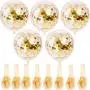 SINKSONS 20 Pieces Gold Confetti Balloons, 12 Inches Party Balloons With Golden Paper Confetti Dots For Party Decorations Wedding Decorations And Proposal (Gold)