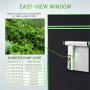 VIVOSUN 48''x48''x80'' Mylar Hydroponic Grow Tent with Observation Window and Floor Tray for Indoor Plant Growing 4 x4