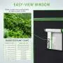 VIVOSUN 96''x48''x80'' Mylar Hydroponic Grow Tent with Observation Window and Floor Tray for Indoor Plant Growing 4x8