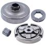 3/8'' Pitch 7T Chain Drive Clutch Drum Bell Sprocket Rim Bearing Fit Husqvarna 55 51 50 EPA Rancher 154 254 Chainsaw Parts