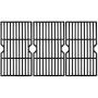 VICOOL 16 7/8'' Polished Porcelain Cast Iron Grill Grate Cooking Grid Replacement for Charbroil 463436213, 463436214, 463436215, 463420508, 463420509, 463441312, 463441514 Gas Grills, 3-Pack, (HyG876C)