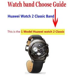 Huawei Watch 2 Classic - Titanium Grey Band, CBIN 22mm Solid Stainless Steel Metal Business Replacement Bracelet Strap for Huawei Watch 2 Classic Smartwatch - Titanium Grey (Metal Black)